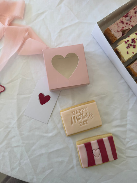 Mother’s Day Sugar Cookies (Heart Box 2 Pack)