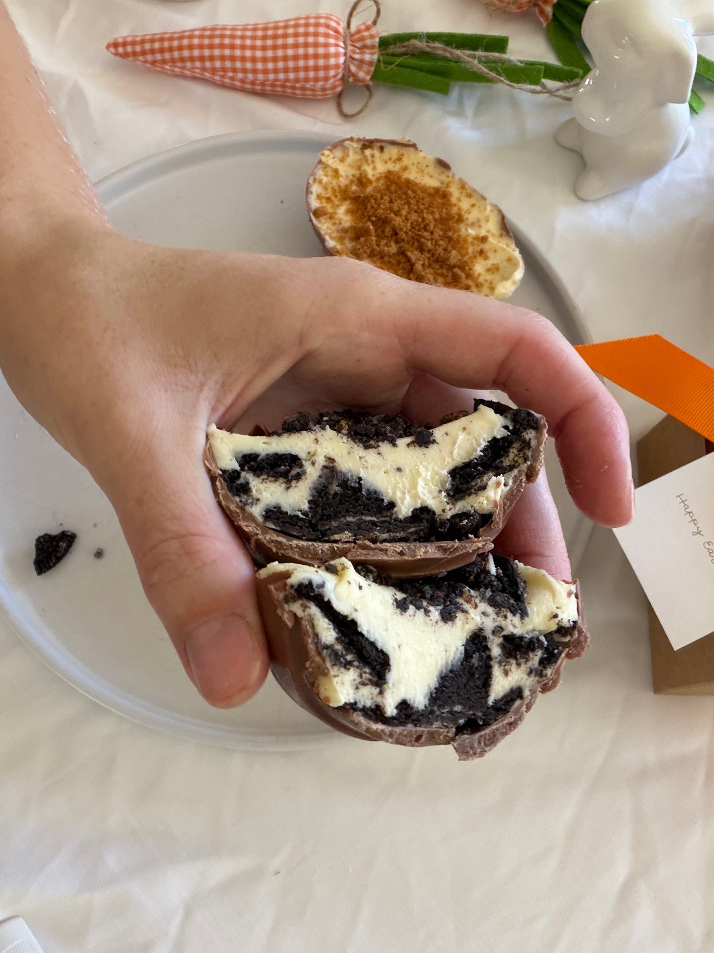 Cheesecake Filled Choc Eggs