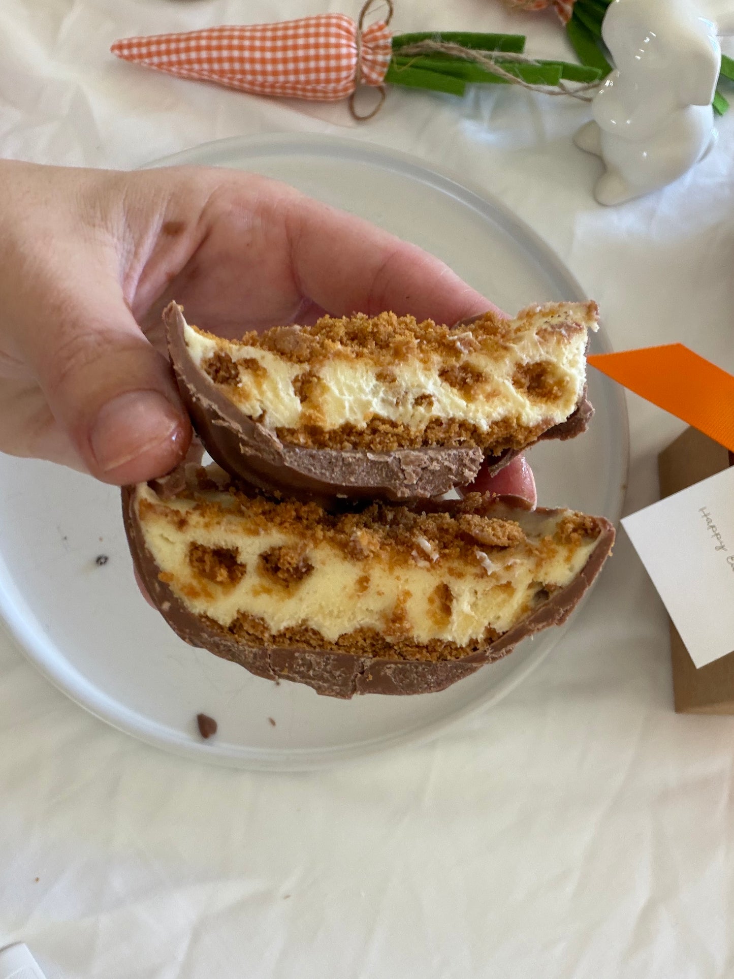 Cheesecake Filled Choc Eggs