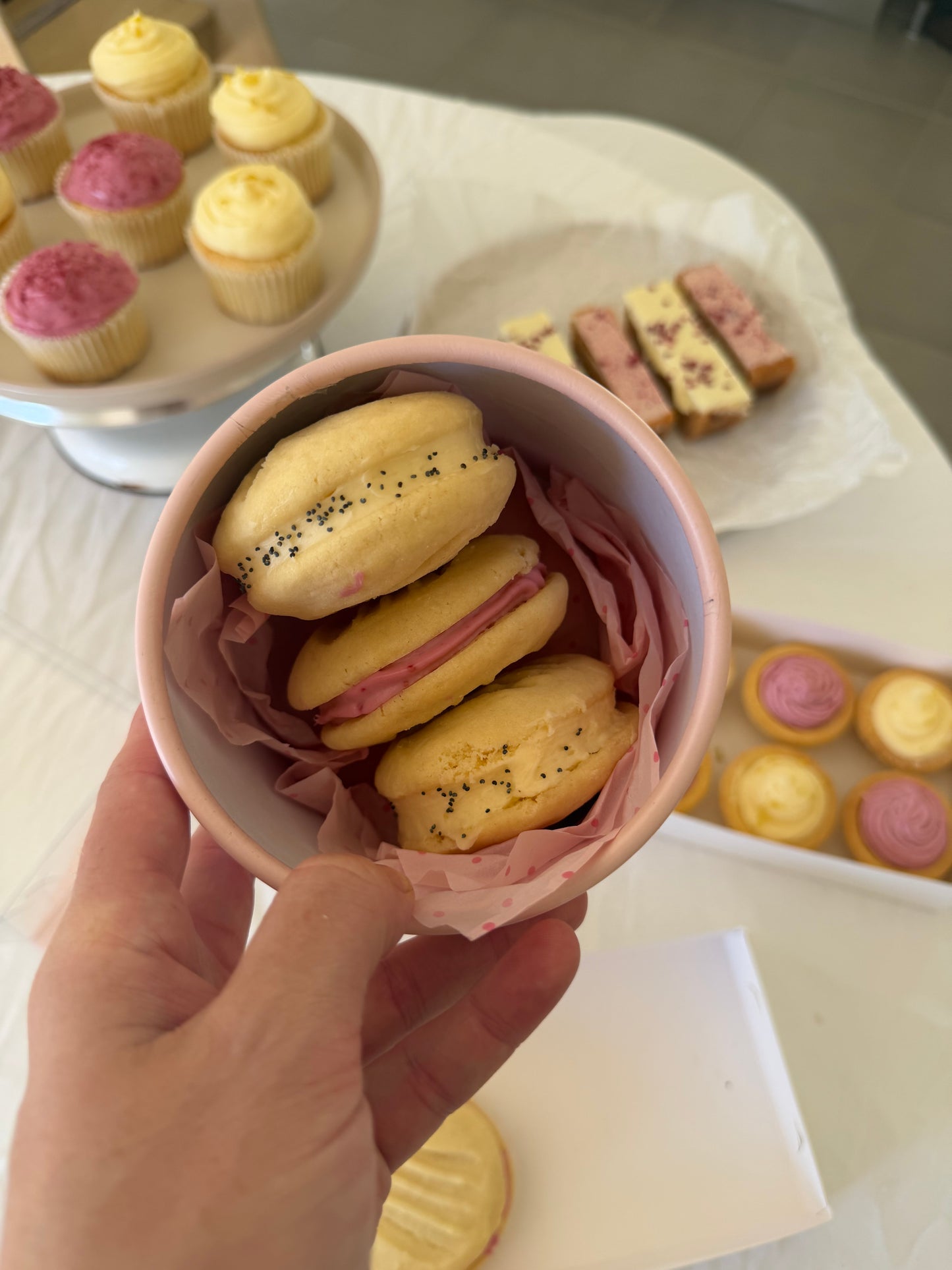 Lemon Poppyseed & Raspberry Yo-Yos