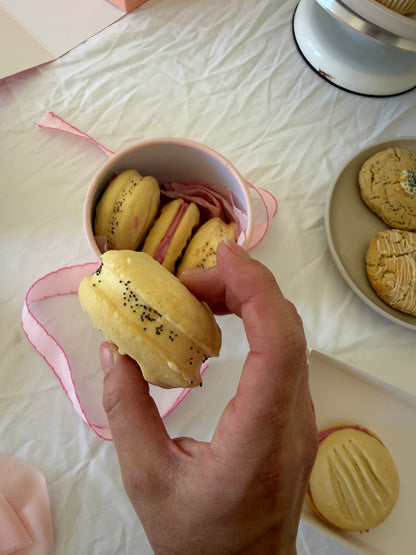 Lemon Poppyseed & Raspberry Yo-Yos