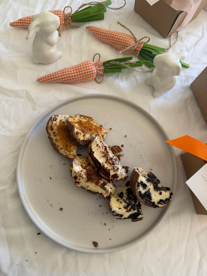 Cheesecake Filled Choc Eggs