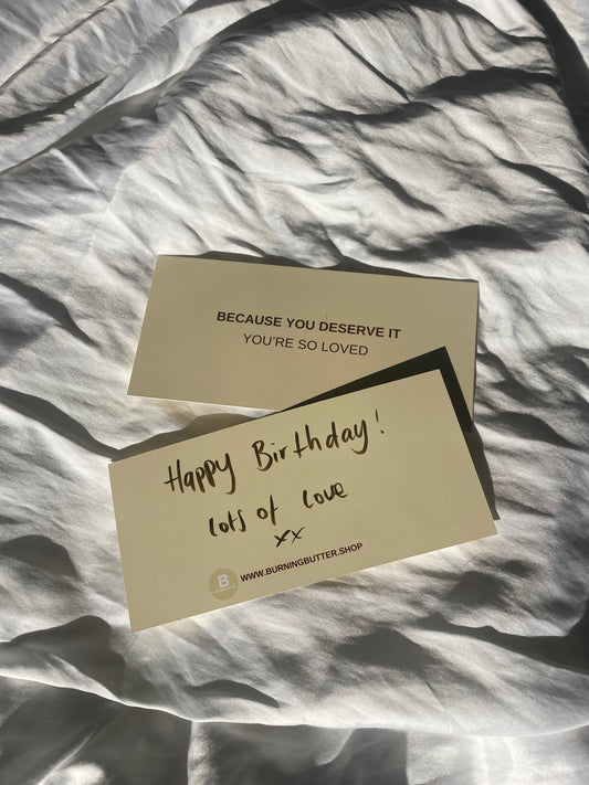 Hand Written Gift Card