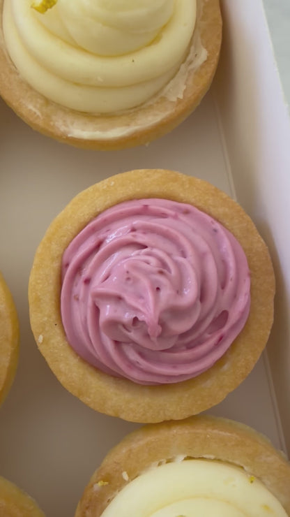 Lemon + Raspberry Tarts